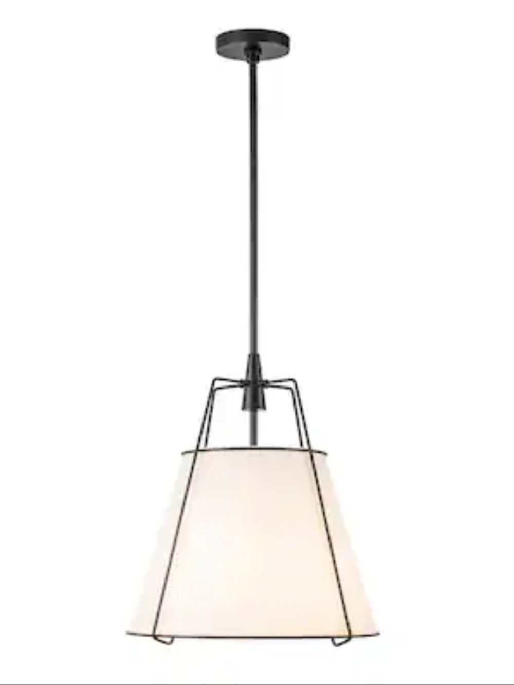 Farmhouse Style Matte Black Pendant Light *FLAWED*